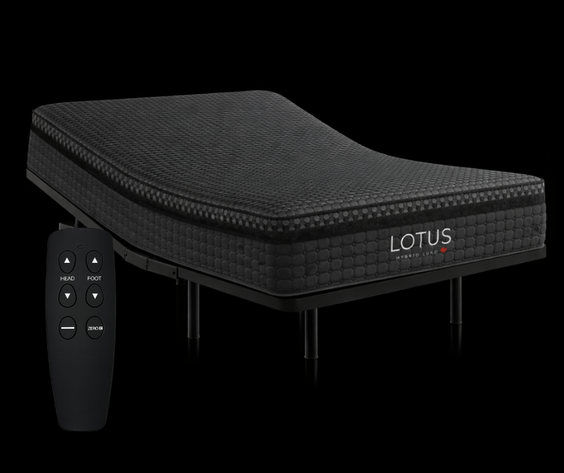 Hybrid Luxe mattress on an Essentials base at Modern Mattress Saskatchewan