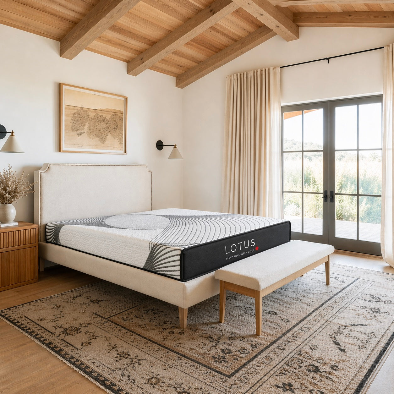 Aria mattress in a Saskatchewan bedroom — what makes a home strong starts in the bedroom