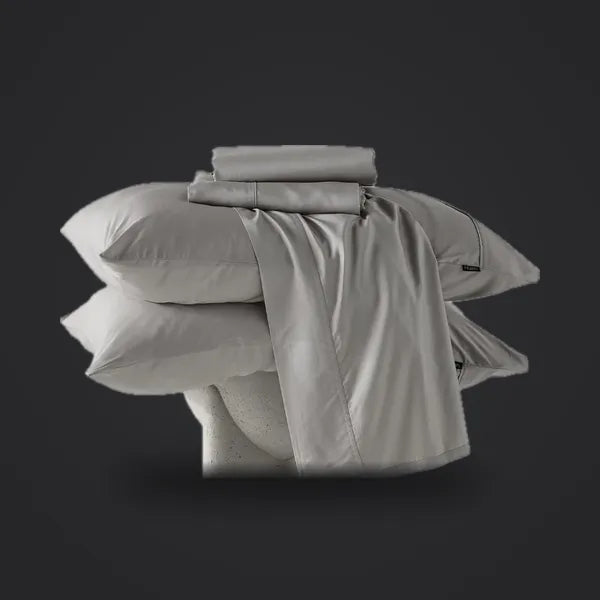 Folded sheet set and pillowcases