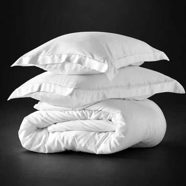 HUSH Iced Duvet Cover Set, white