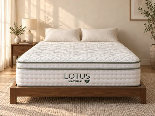 Lotus Natural mattress on its own