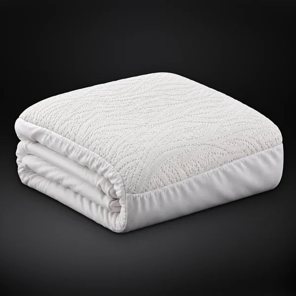 Folded waterproof mattress protector